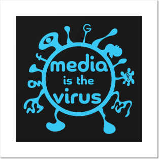 Media is the Virus Blue Version Posters and Art